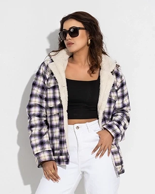 Ladies Corduroy Sherpa Jacket