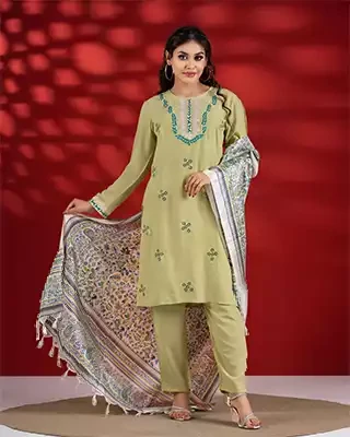 Elegant Olive Green 3-Piece Set