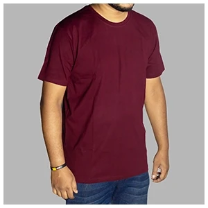 Regular T-Shirt Crew Neck Maroon Color