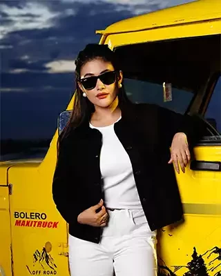 Ladies Black Denim Jacket