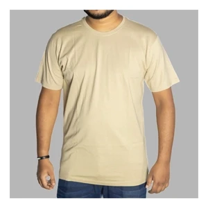 Regular T-Shirt Crew Neck cream Color