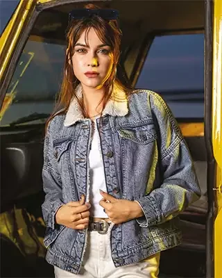 Cozy & Stylish Ladies  Denim Jacket